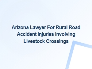 Arizona Lawyer Specializing in Rural Road Accident Injuries From Livestock Crossings